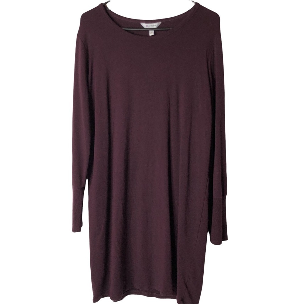 Athleta Crossover Sweatshirt Long Sleeve‎ Dress with Back Cutout Size Medium